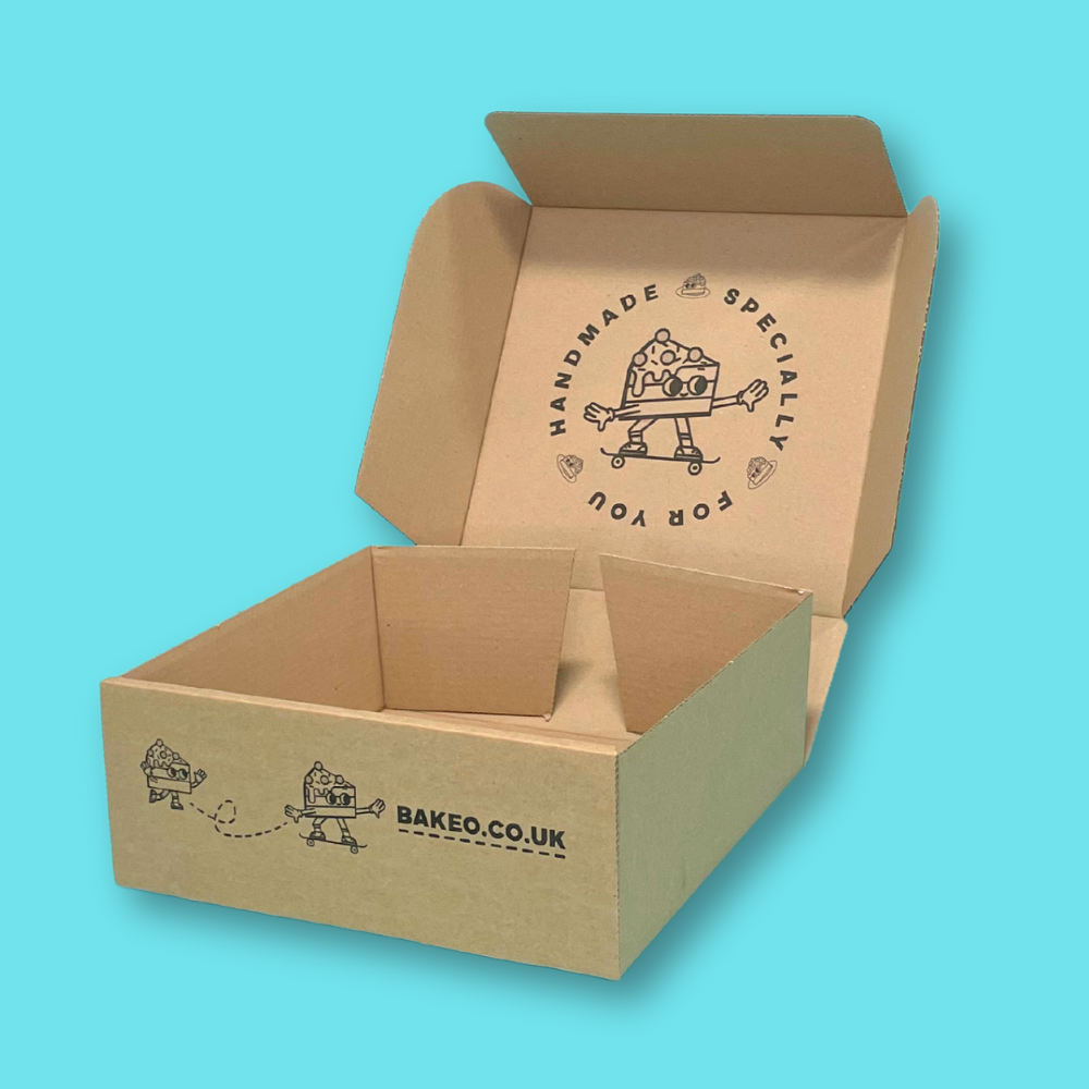 Fast Customised Printed Brown Cardboard Boxes 254x254x102mm