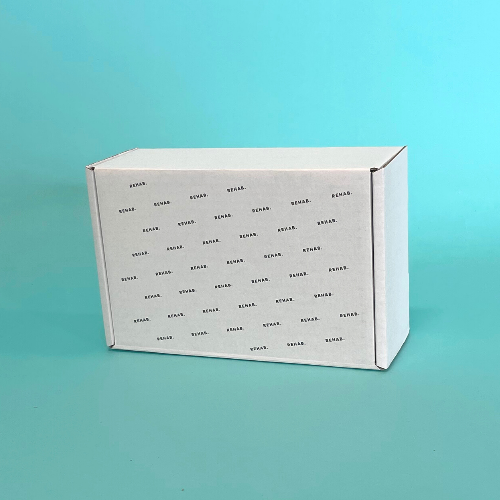 Customised Printed White Postal Boxes - 290x208x95mm