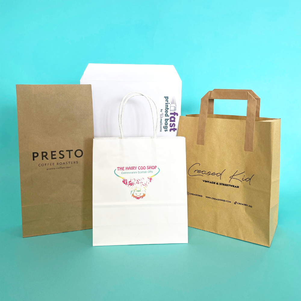 Printed online packaging bags