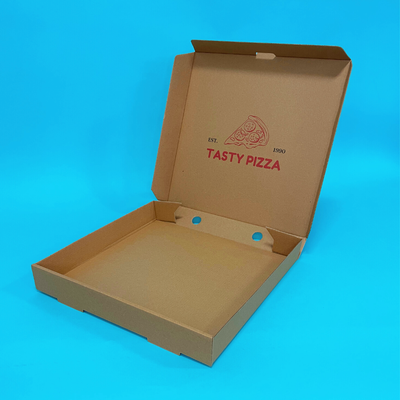 Customised Printed Brown 12 Inch Pizza Boxes - 305x305x38mm - Sample