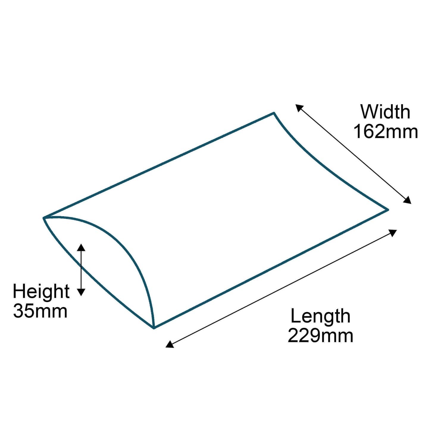 Customised Printed Brown C5 Pillow Boxes - 229x162x35mm Customised Printed Brown C5 Pillow Boxes - 229x162x35mm
