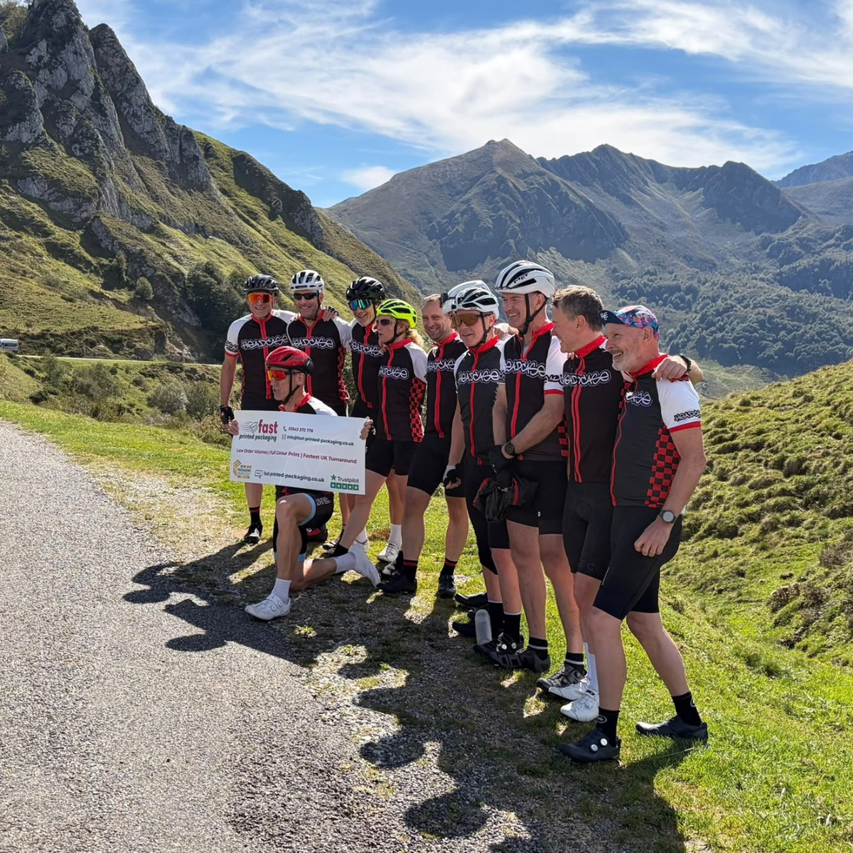 Fast Printed Packaging founder just cycled coast to coast across the Pyrenees, for a charity close to his heart