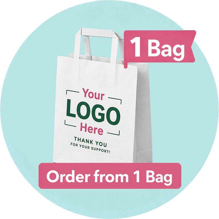 Custom Printed Tape Handle Paper Bags
