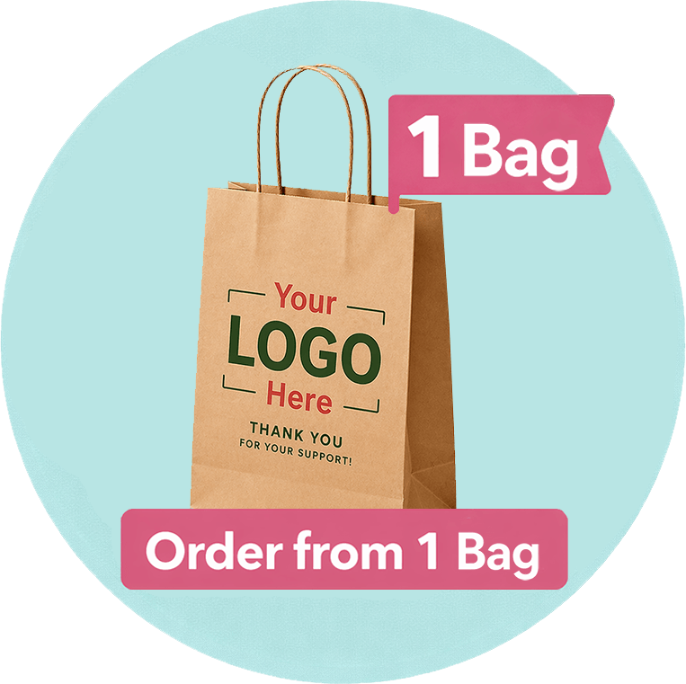 Custom Printed Twist Handle Paper Bags