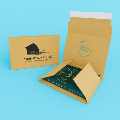 Customised Printed Book Wrap Mailers - 248x165x70mm