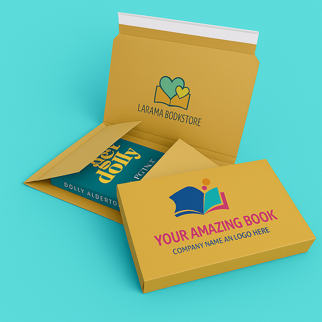 Customised Printed Book Wrap Mailers - 280x210x70mm