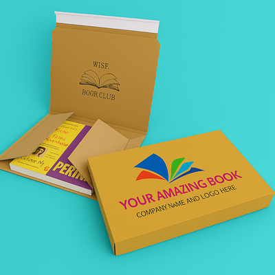 Customised Printed Book Wrap Mailers - 312x250x70mm