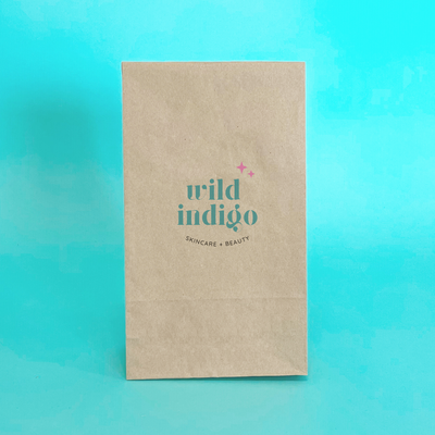 Customised Printed Brown Paper Bags - 175x115x345mm - Sample
