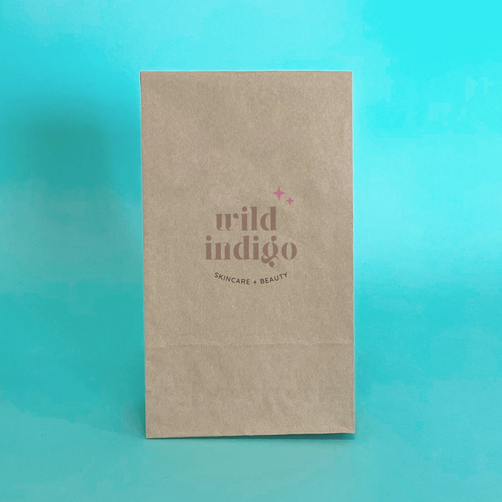 Customised Printed Brown Paper Bags - 215x90x385mm - Sample