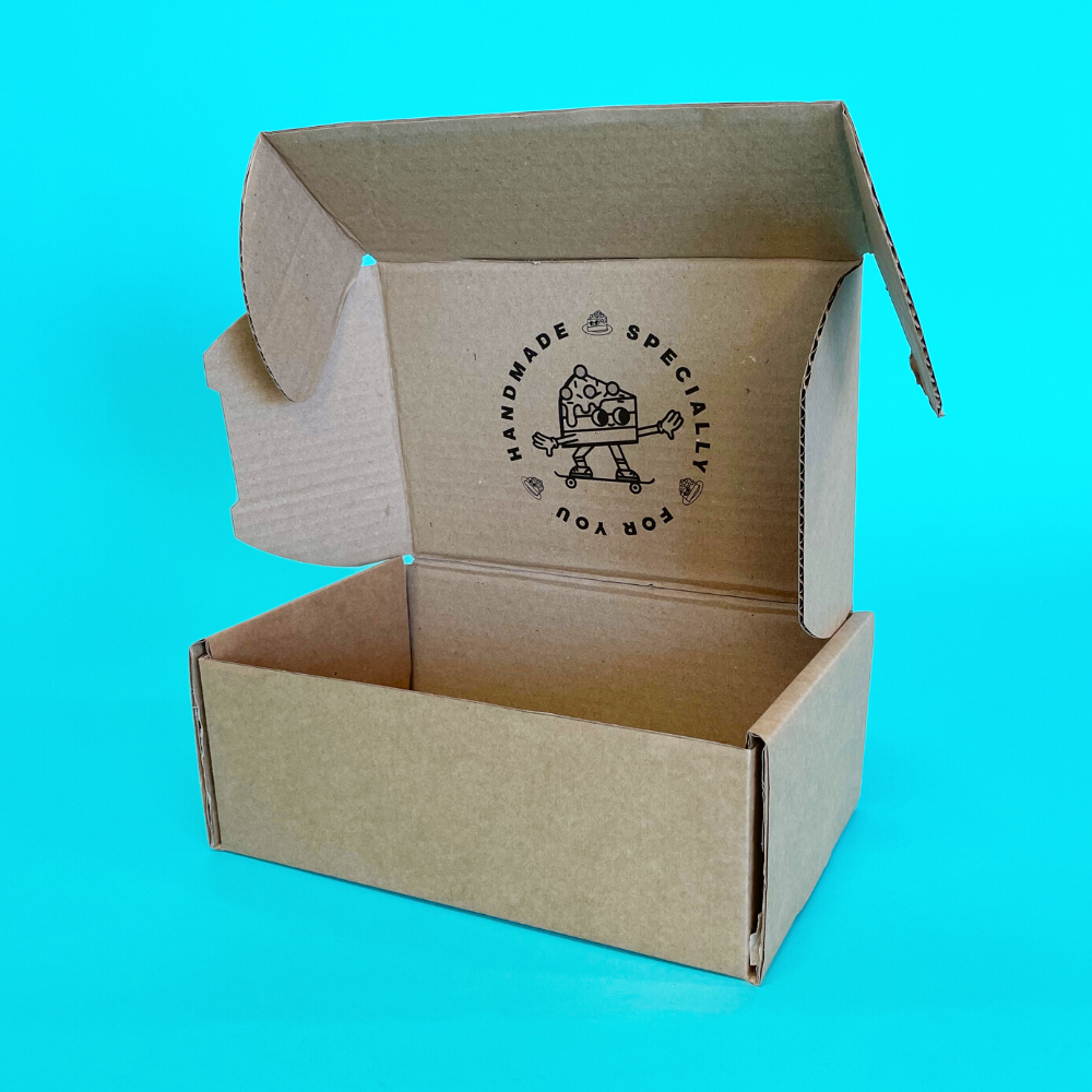 Customised Printed Brown Postal Boxes - 250x150x100mm - Sample