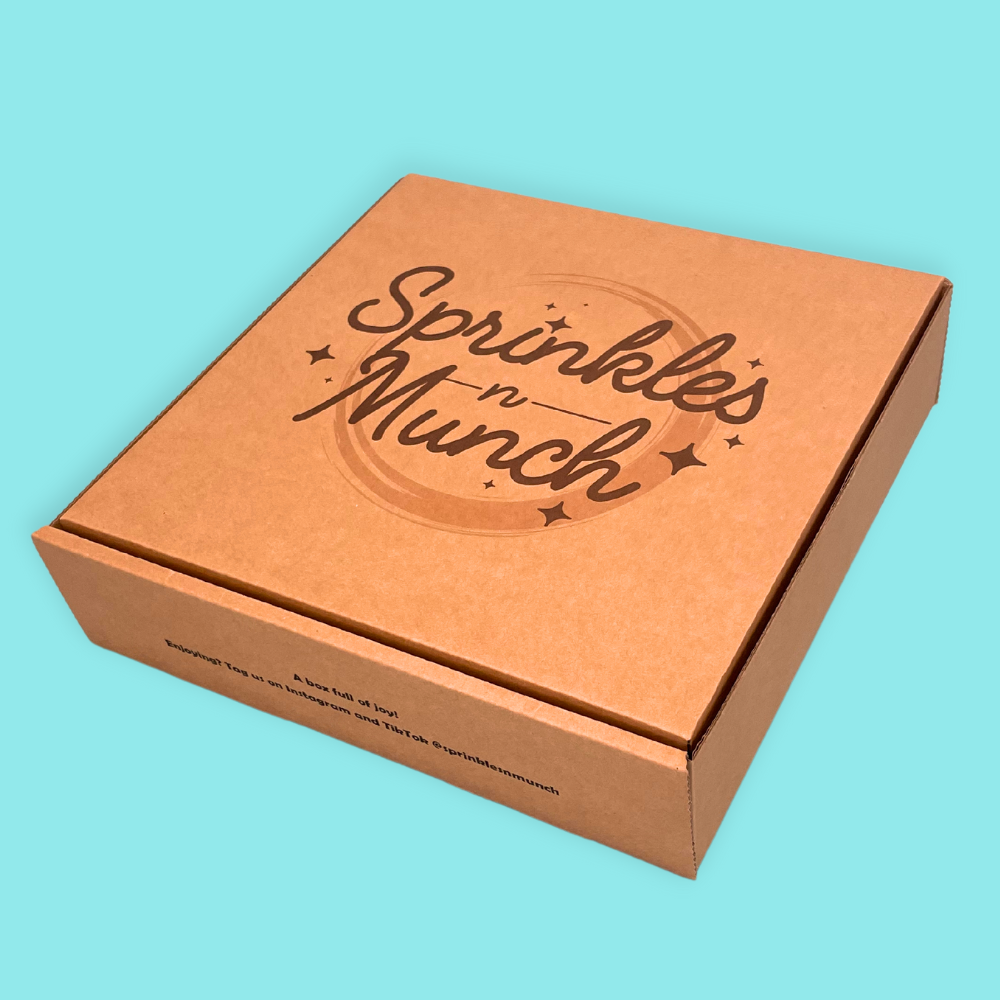 Customised Printed Brown Postal Boxes - 254x254x63mm - Sample