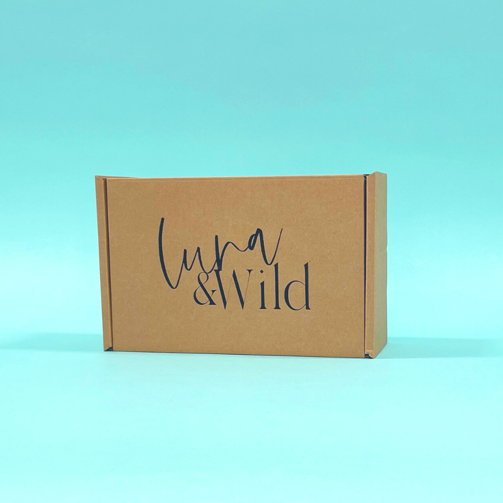 Customised Printed Brown Postal Boxes - 222x150x88mm - Sample