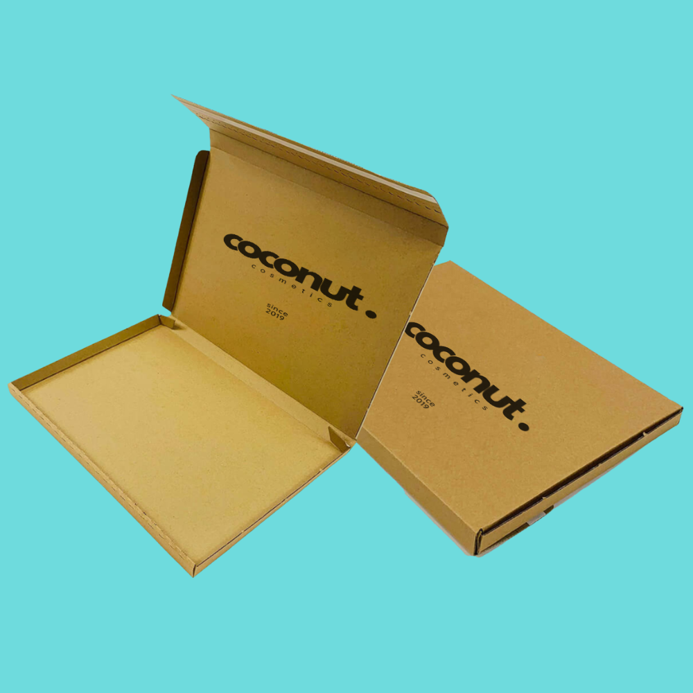 Customised Printed Brown Postal Boxes - 347x242x19mm