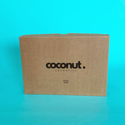 Customised Printed Brown Telescopic Boxes - 301x213x45mm