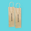 Customised Printed Brown Twist Handle Paper Carrier Bags - 110x85x360mm - Sample