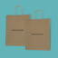 Customised Printed Brown Twist Handle Paper Carrier Bags - 190x80x210mm - Sample
