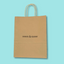 Customised Printed Brown Twist Handle Paper Carrier Bags - 240x110x310mm