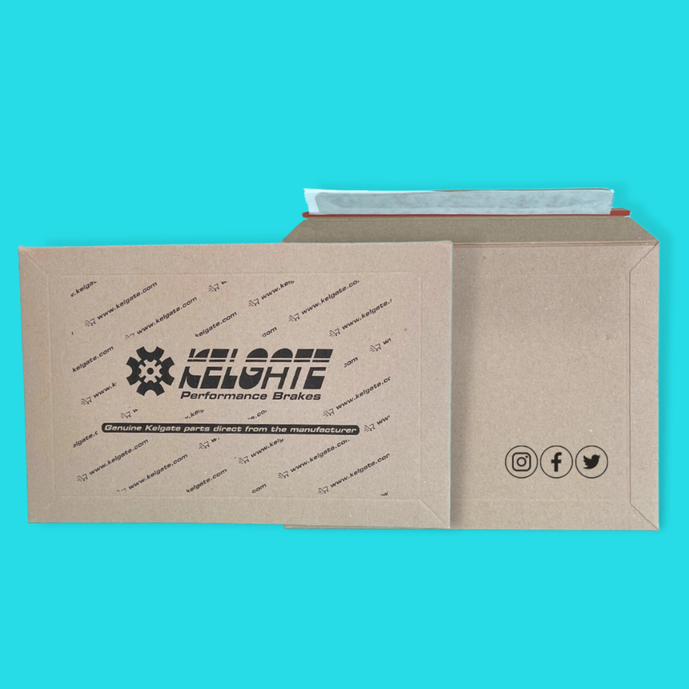 Customised Printed Capacity Book Mailers - Premium Corrugated Board - 234x334mm