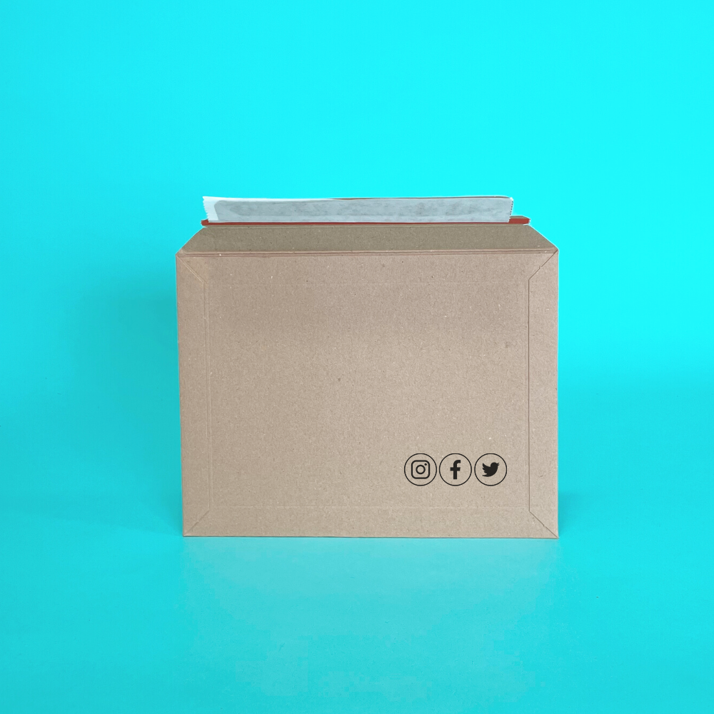 Customised Printed Cardboard Envelopes - Premium Corrugated Board - 194x292mm