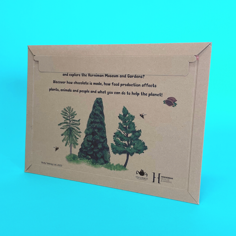 Customised Printed Cardboard Envelopes - Standard Solid Board - 234x334mm - Sample