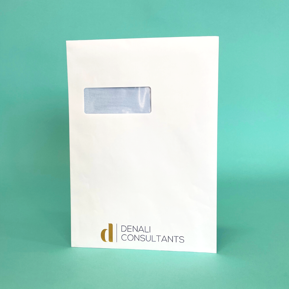 Customised Printed Self Seal C4 Windowed Pocket Envelopes - 324x229mm - Sample