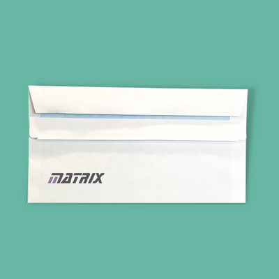 Customised Printed Self Seal DL Windowed Wallet Envelopes - 110x220mm