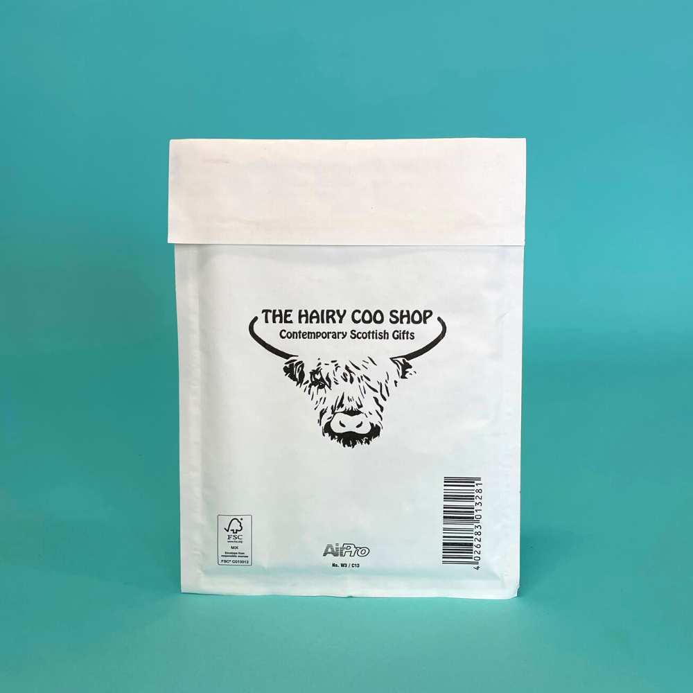Customised Printed White Padded Envelopes - 180x265mm
