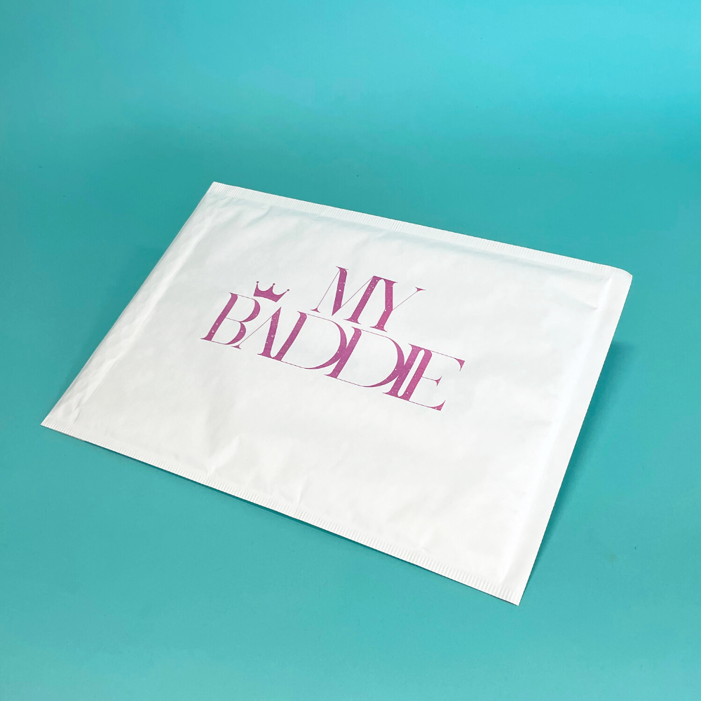 Customised Printed White Padded Envelopes - 220x265mm
