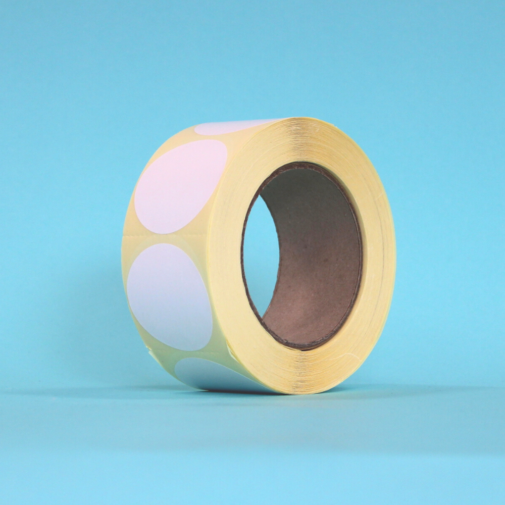 White Paper Circle Labels