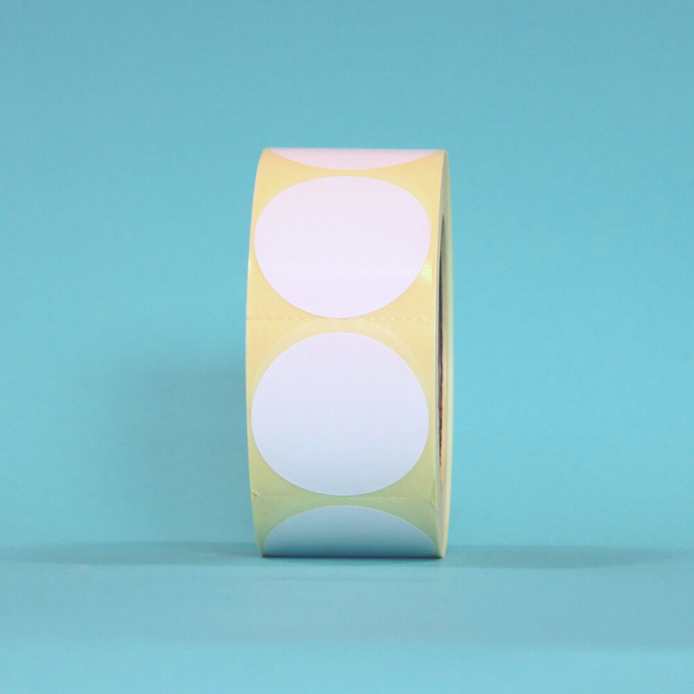 White Paper Circle Labels