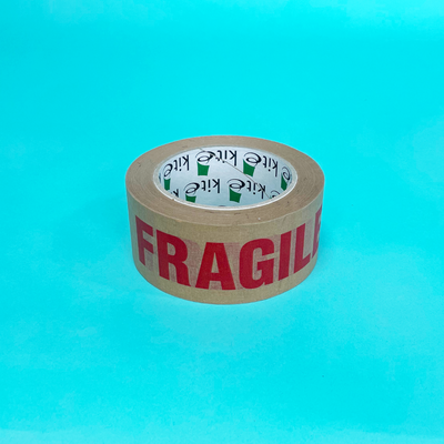 Paper Kraft 'Fragile' Packing Warning Tape - 50mm x 50m
