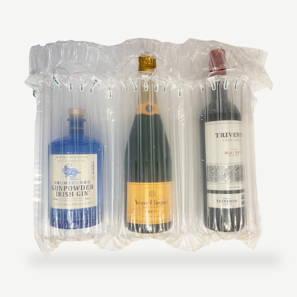 Triple Bottle Inflatable Air Packaging