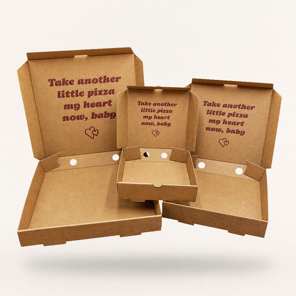Customised Printed Pizza Boxes Printed Sample