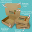 Customised Printed Brown Postal Boxes - 240x240x80mm - Sample