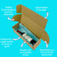 Single Bottle Corrugated Sleeves Kit - Includes Corrugated Bottle Sleeves & Brown Postal Boxes