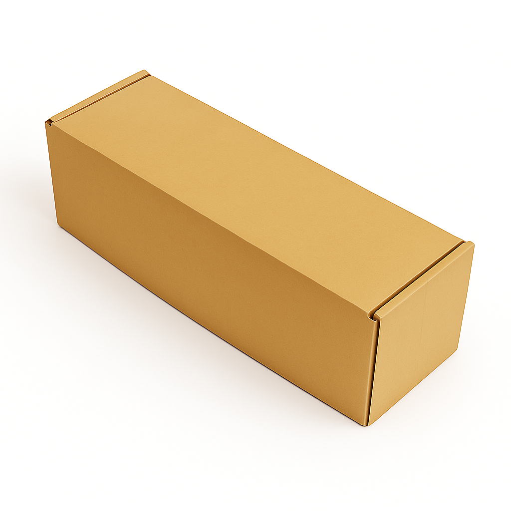 Single Bottle Corrugated Sleeves Kit - Includes Corrugated Bottle Sleeves &amp; Brown Postal Boxes