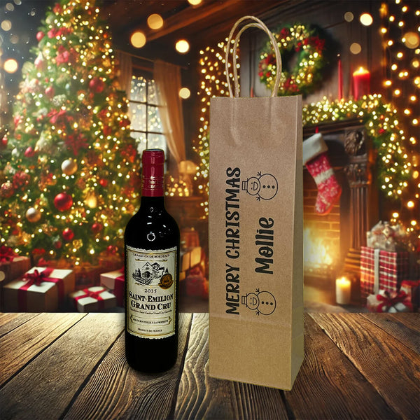 Personalised Bespoke Wine Bottle Bag Unique Gift Idea