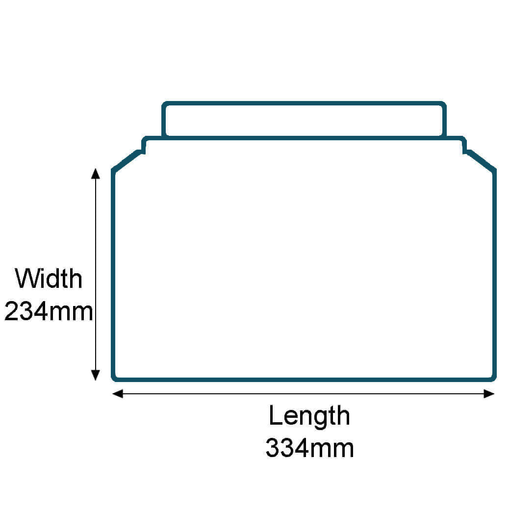 Customised Printed Capacity Book Mailers - Standard Solid Board - 234x334mm - Sample