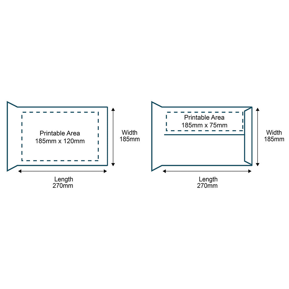 Customised Printed Corrugated Pocket Boxes - 270x185mm