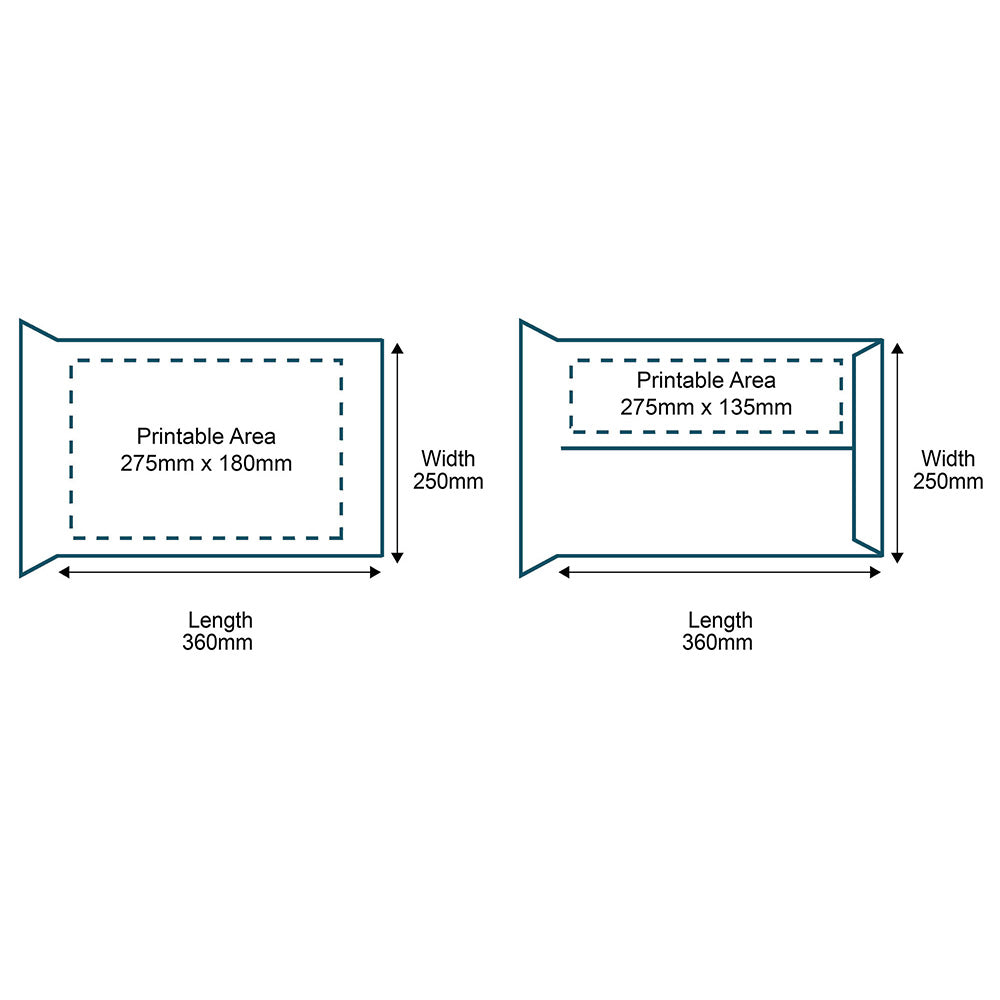 Customised Printed Corrugated Pocket Boxes - 360x250mm