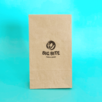 Customised Printed Brown Paper Bags - 175x115x345mm