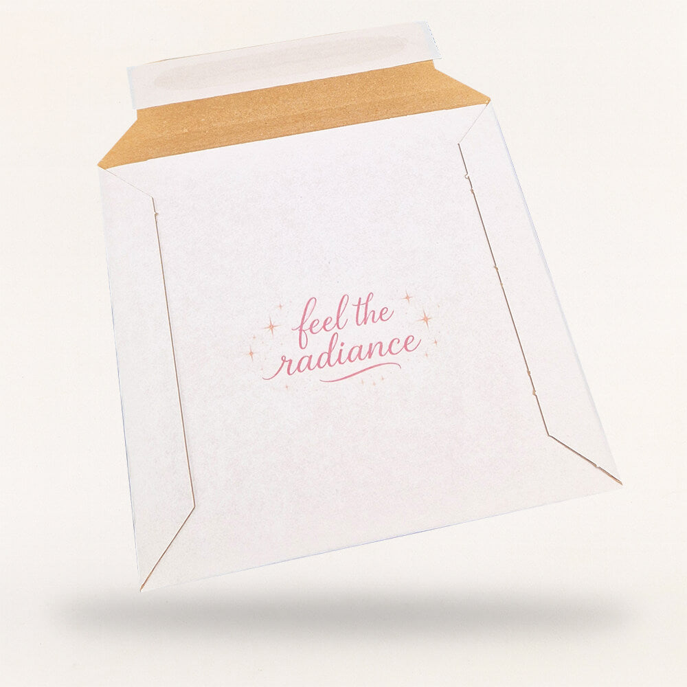 Customised Printed White Cardboard Envelopes Printed Sample