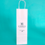 Customised Printed White Twist Handle Paper Carrier Bags - 110x85x360mm