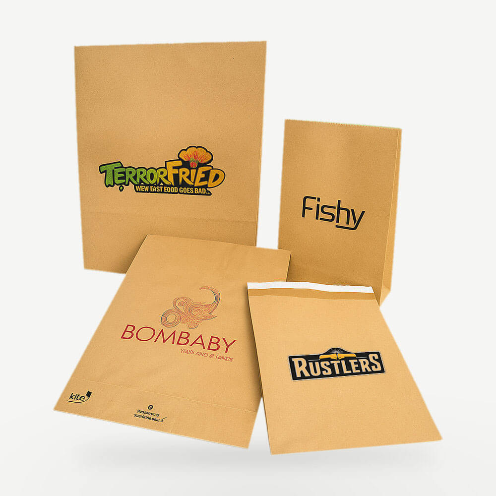 Customised Printed Standard Duty Paper Mailing Bags Printed Sample