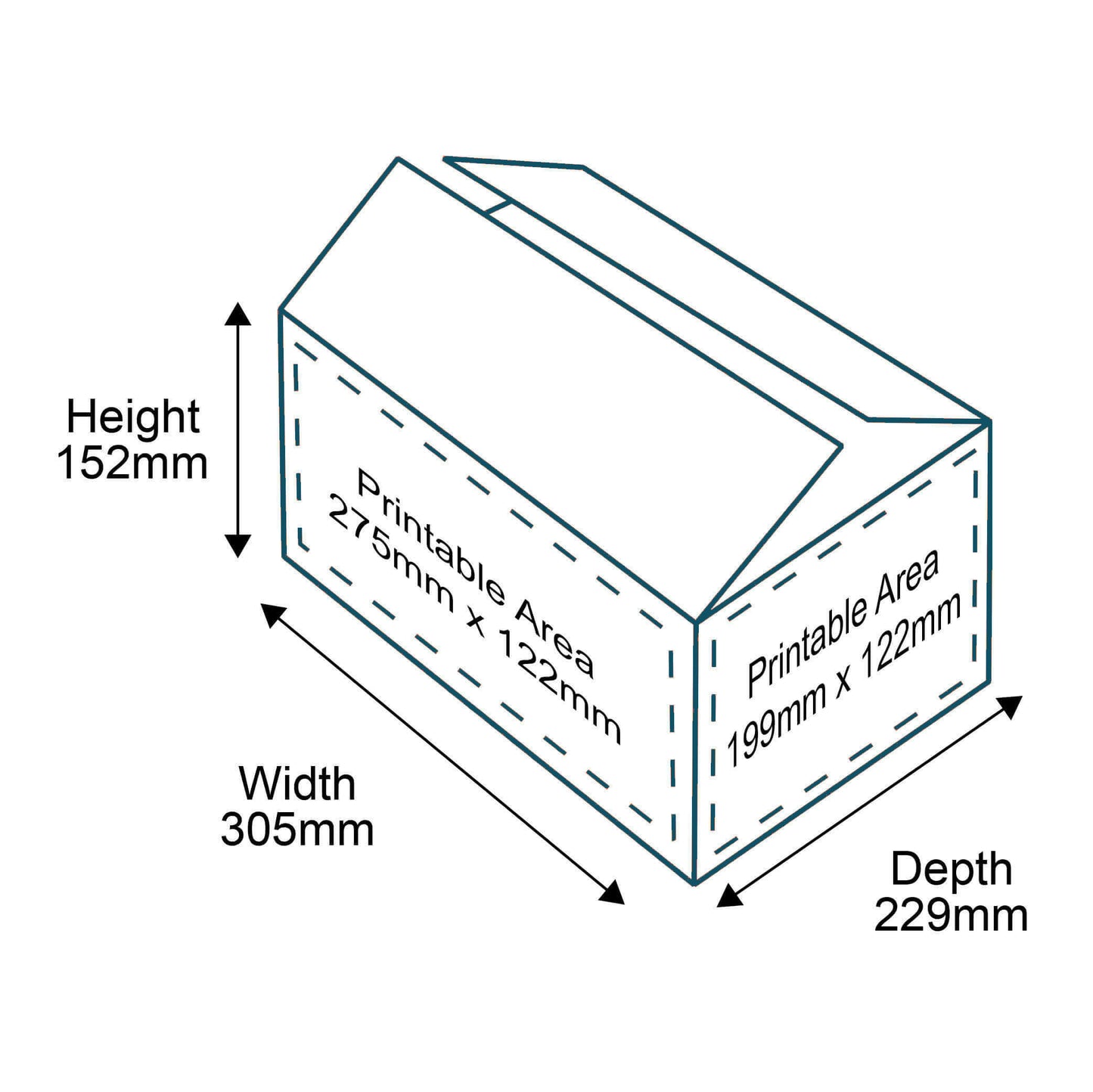 Customised Printed Brown Double Wall Boxes - 305x229x152mm