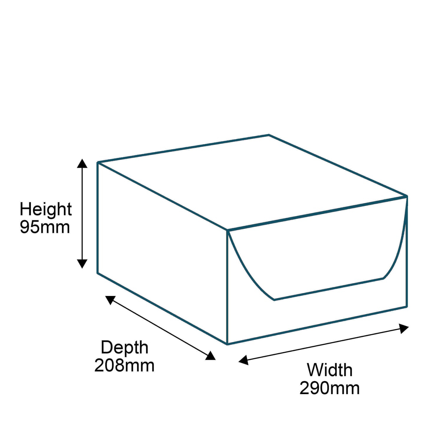 Customised Printed Brown E-Commerce Boxes - 290x208x95mm - Sample