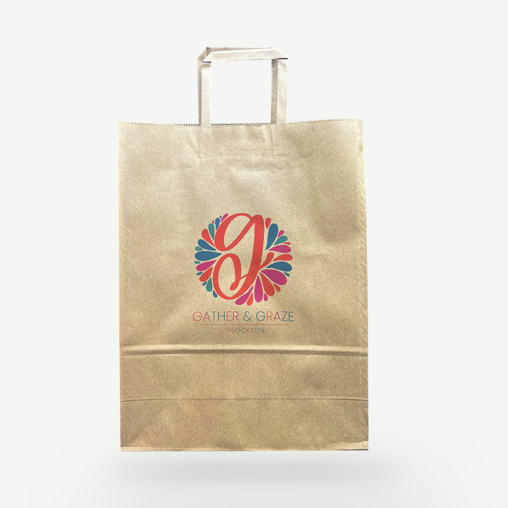 Customised Printed Tape Handle Paper Carrier Bags