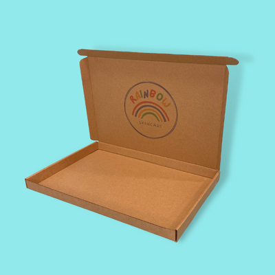 Customised Printed Brown Postal Boxes - 330x220x23mm