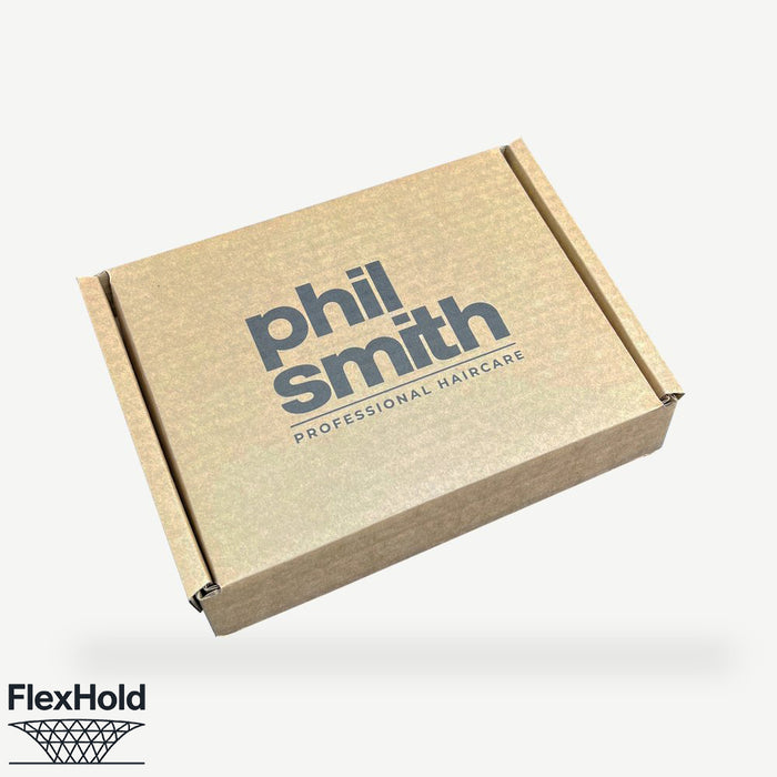 Custom printed FlexHold box in brown kraft with full colour logo print