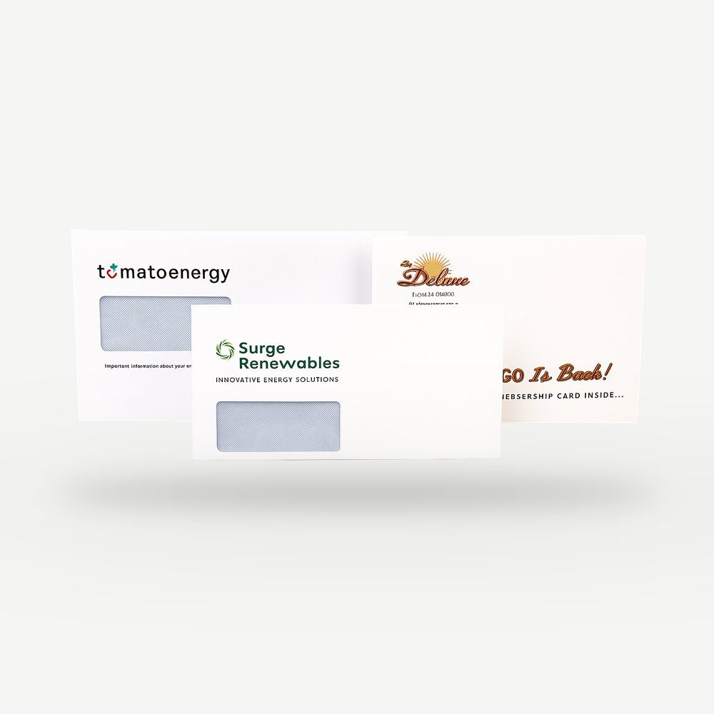 Customised Printed Folding Inserting Machine Gummed Envelopes